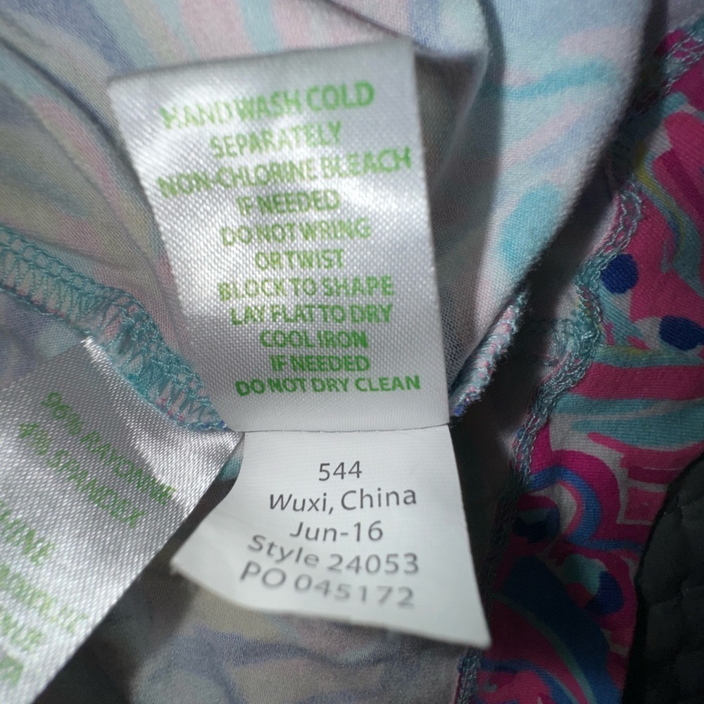Lilly Pulitzer Shia Midi Skirt Resort Psychadelic Sunshine Coastal Paisley Sz L - Picture 9 of 9